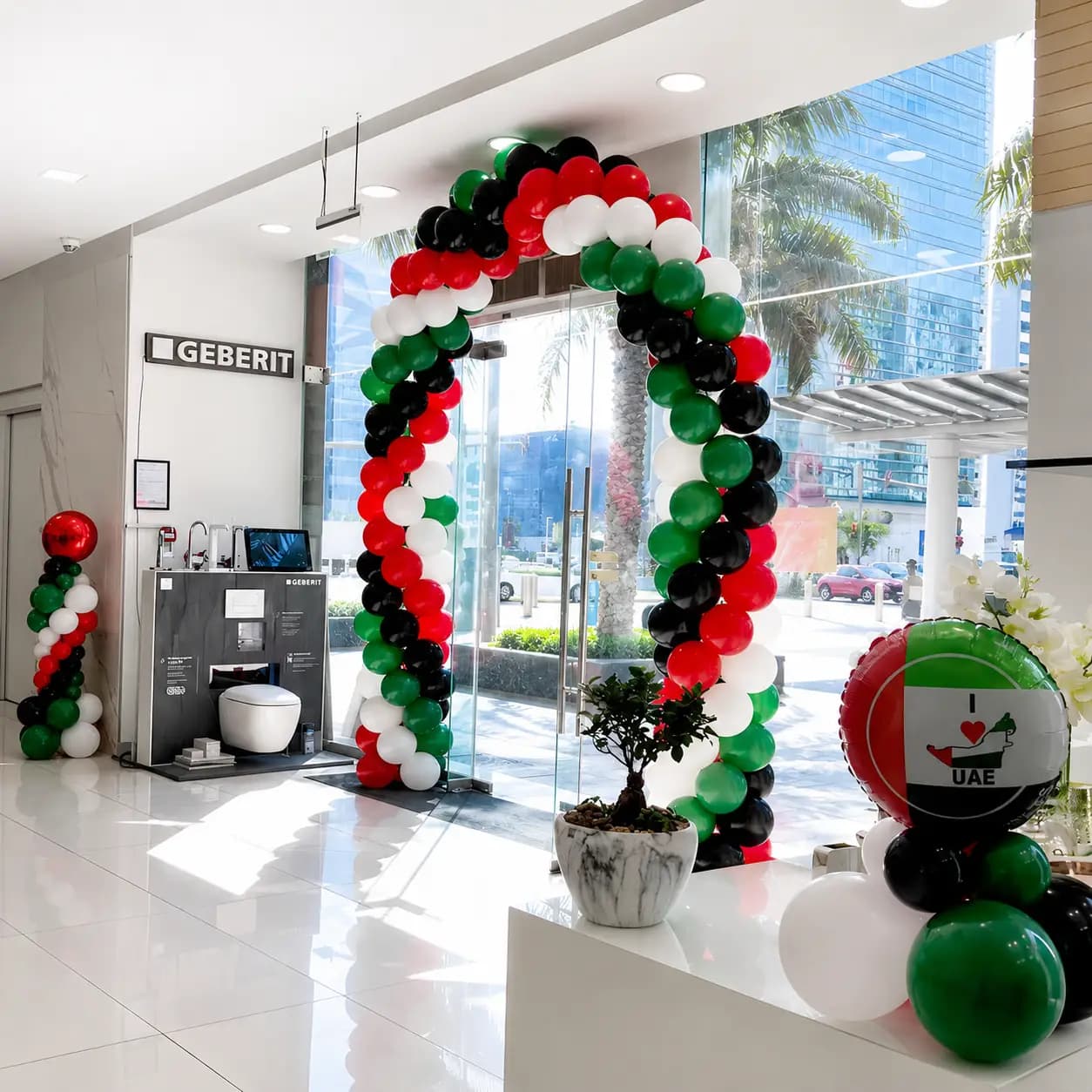 UAE National Day Balloon Arch Decoration
