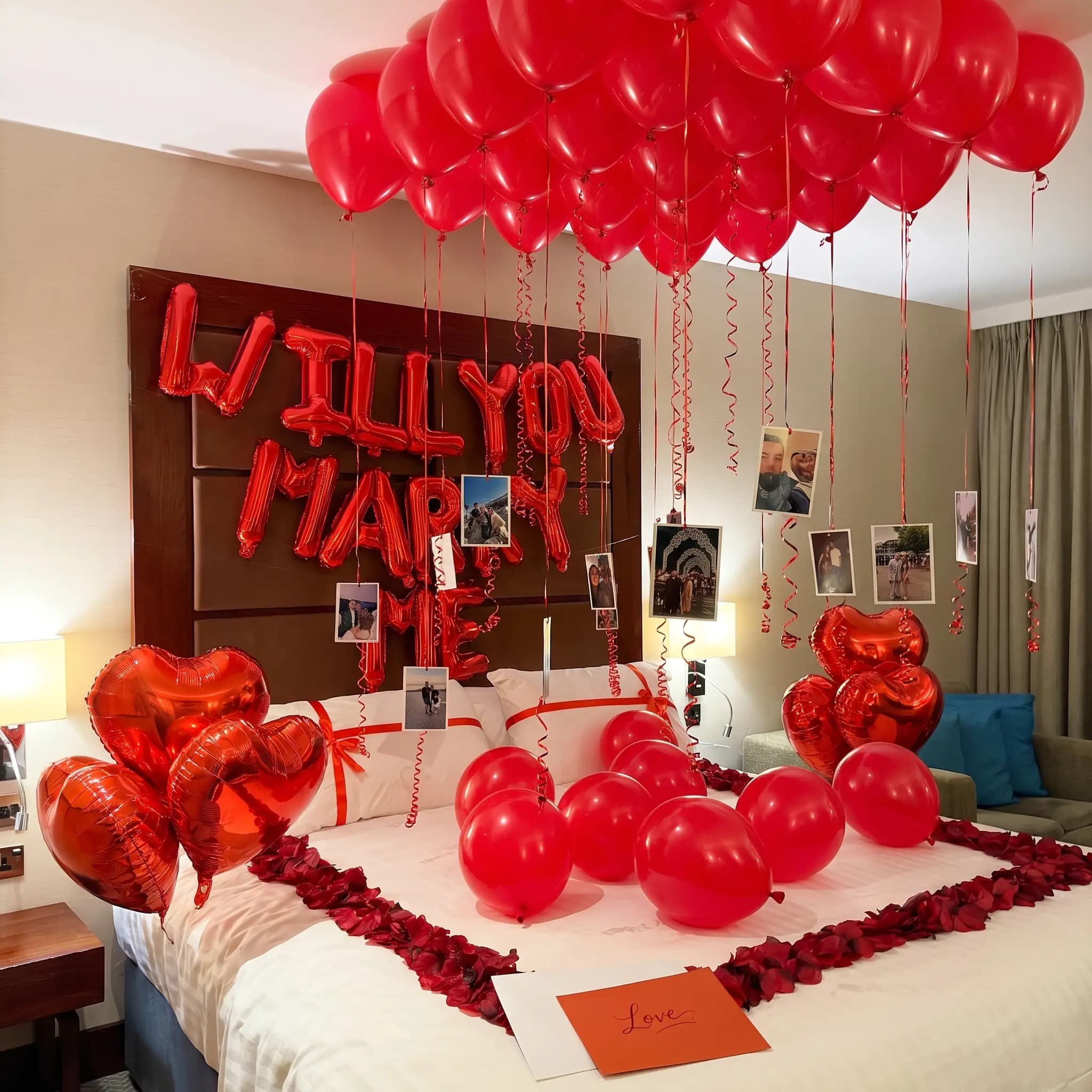 Proposal Room Decoration with Balloons