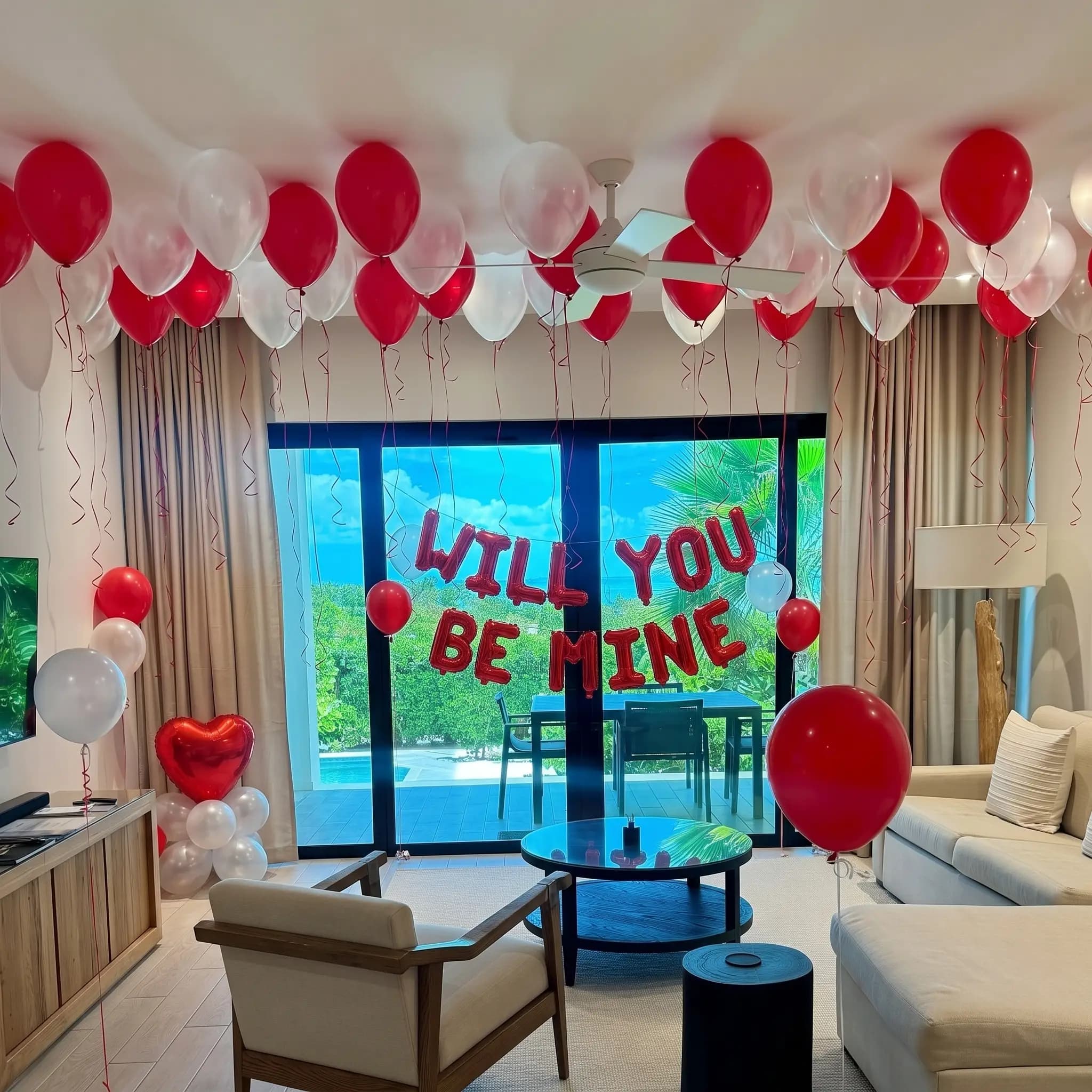 Couple Room Decoration for Proposal