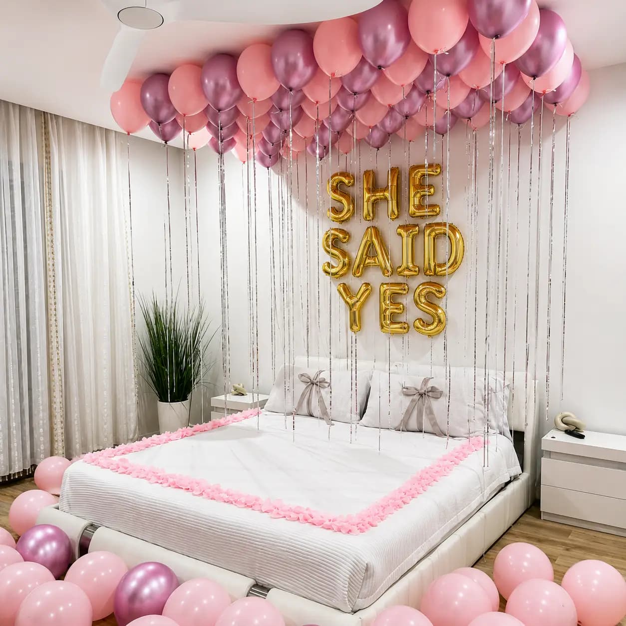 She Said Yes Celebration Room Decor