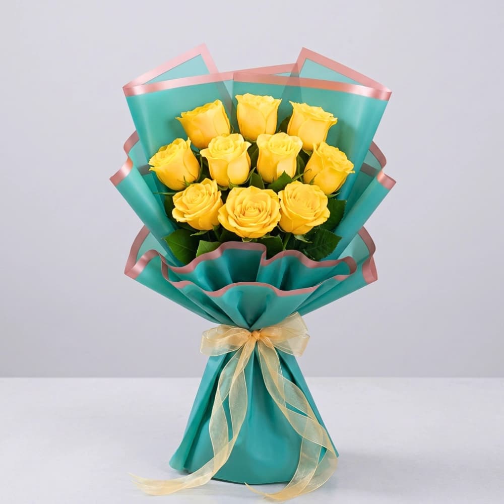 Beautiful Yellow Rose Bouquet