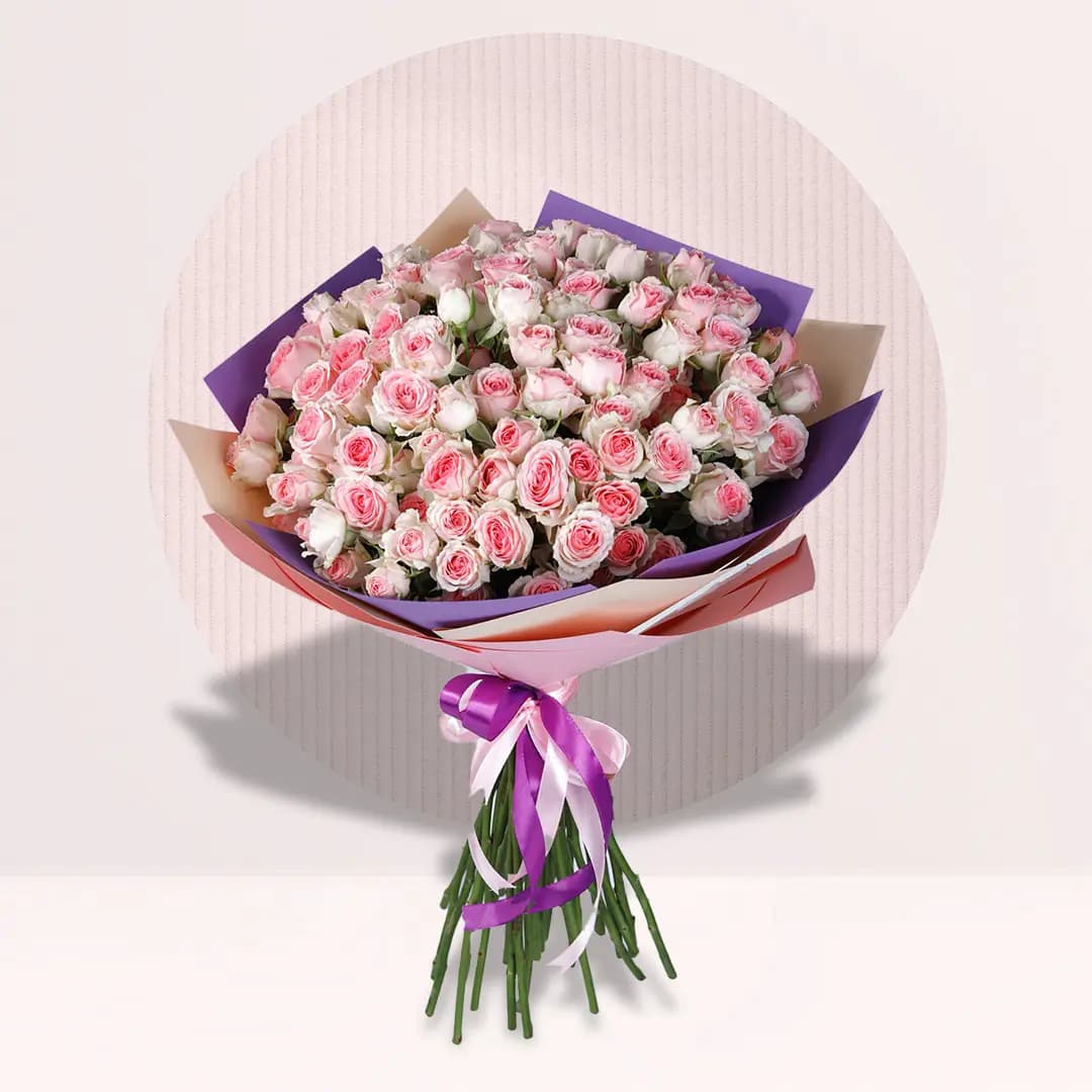 Classic Pink Roses Bouquet