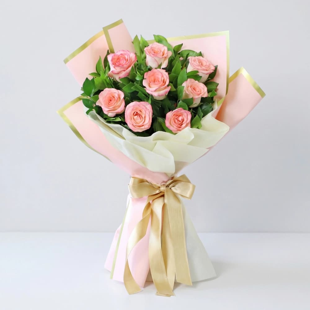 Luxury Korean Style Pink Rose Bouquet