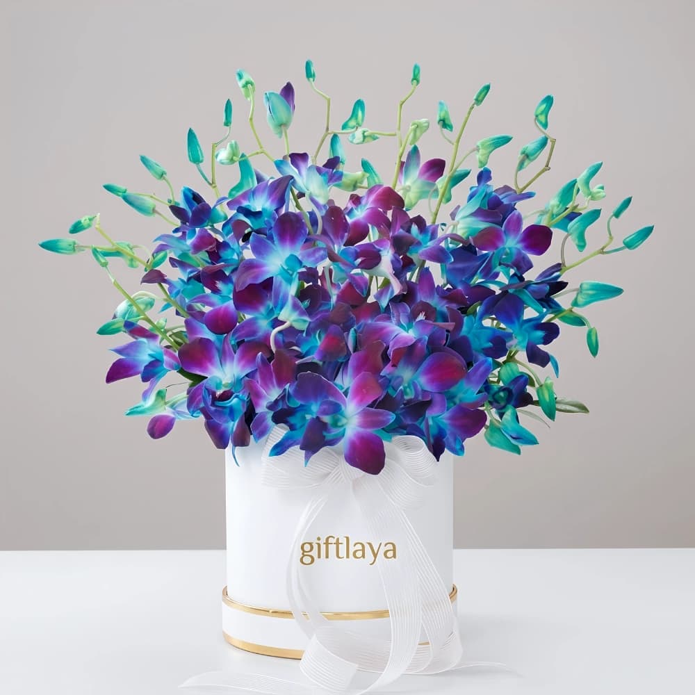 Royal Blue Orchid Bouquet