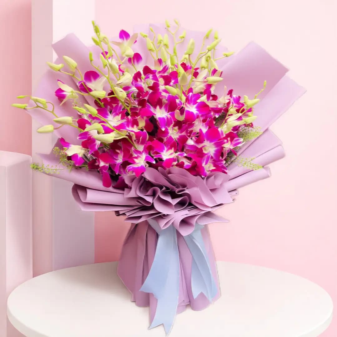 Purple Orchid Bouquet