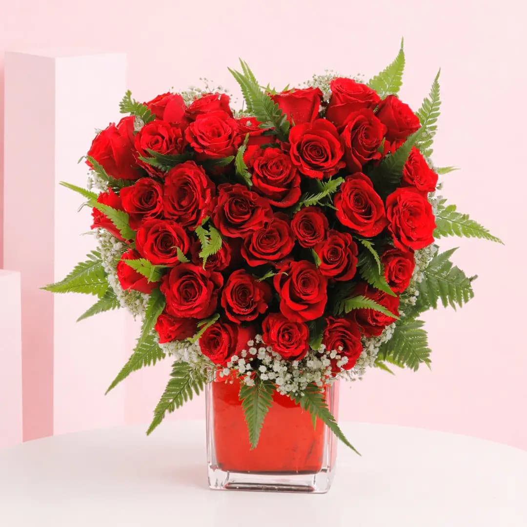 Red Heart Bouquet