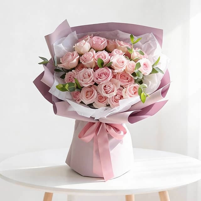 Luxury Pink Rose Bouquet Online