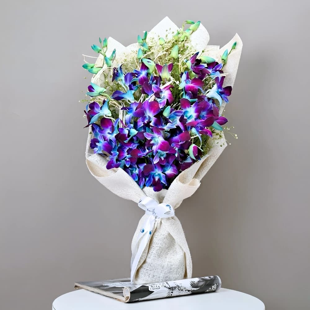 Blue Orchid Floral Delight Bouquet