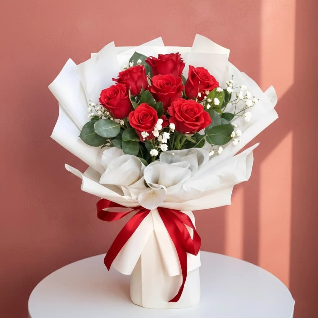 Cute Surprise Rose Bouquet