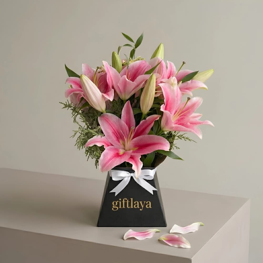 Charming Pink Lily Bouquet