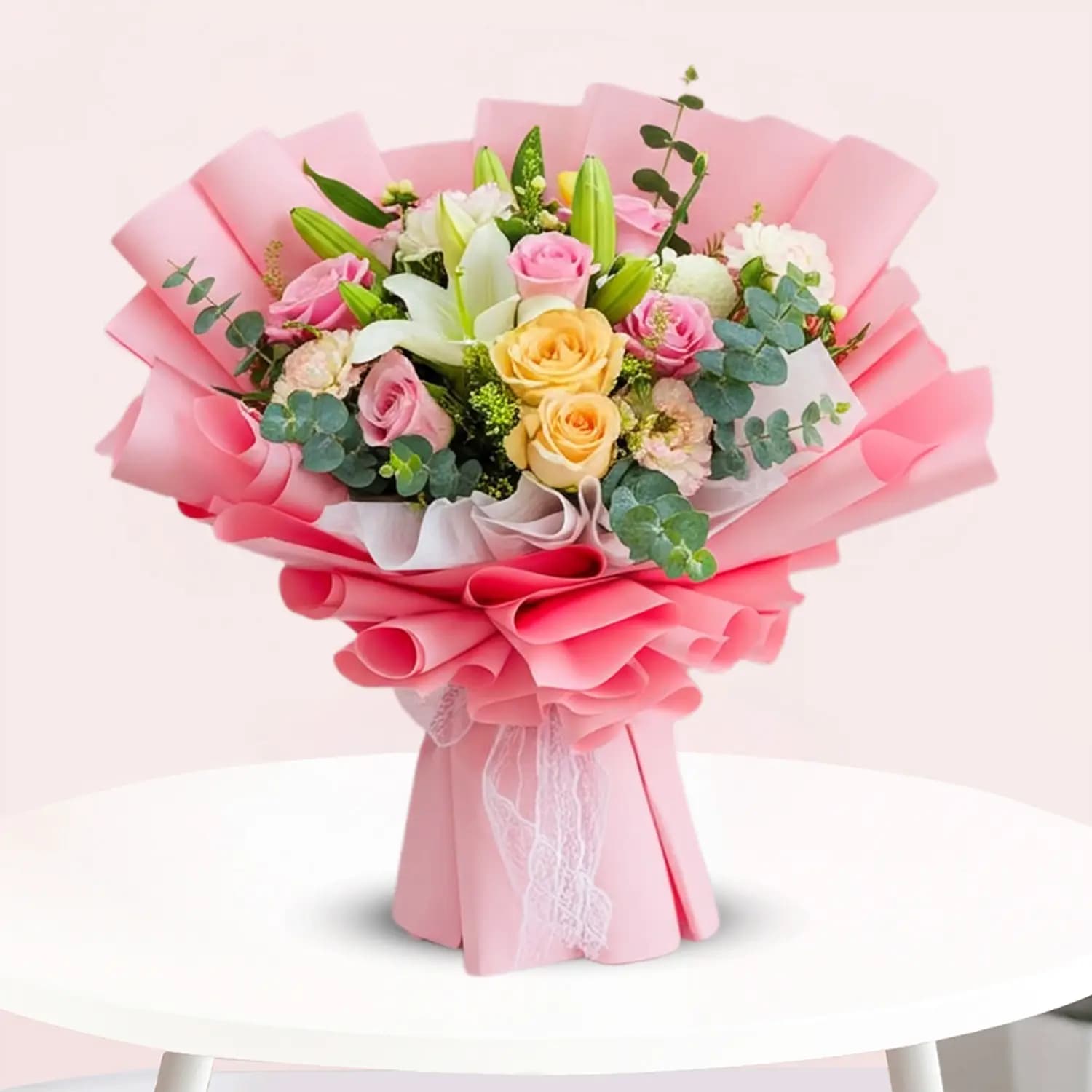 Blush Harmony Rose Bouquet