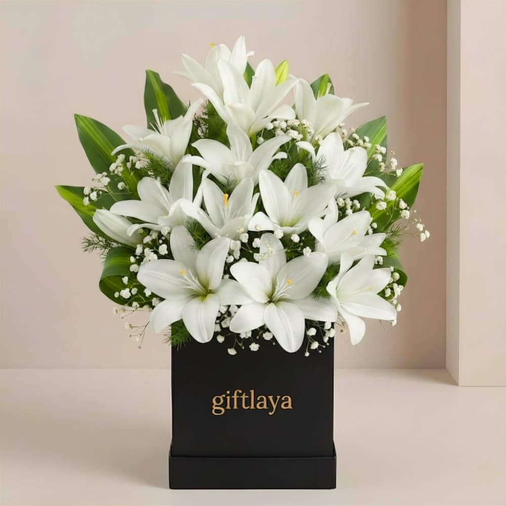 Premium White Lily Bouquet