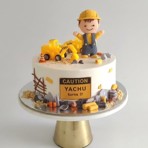 Little Builder Birthday Cake