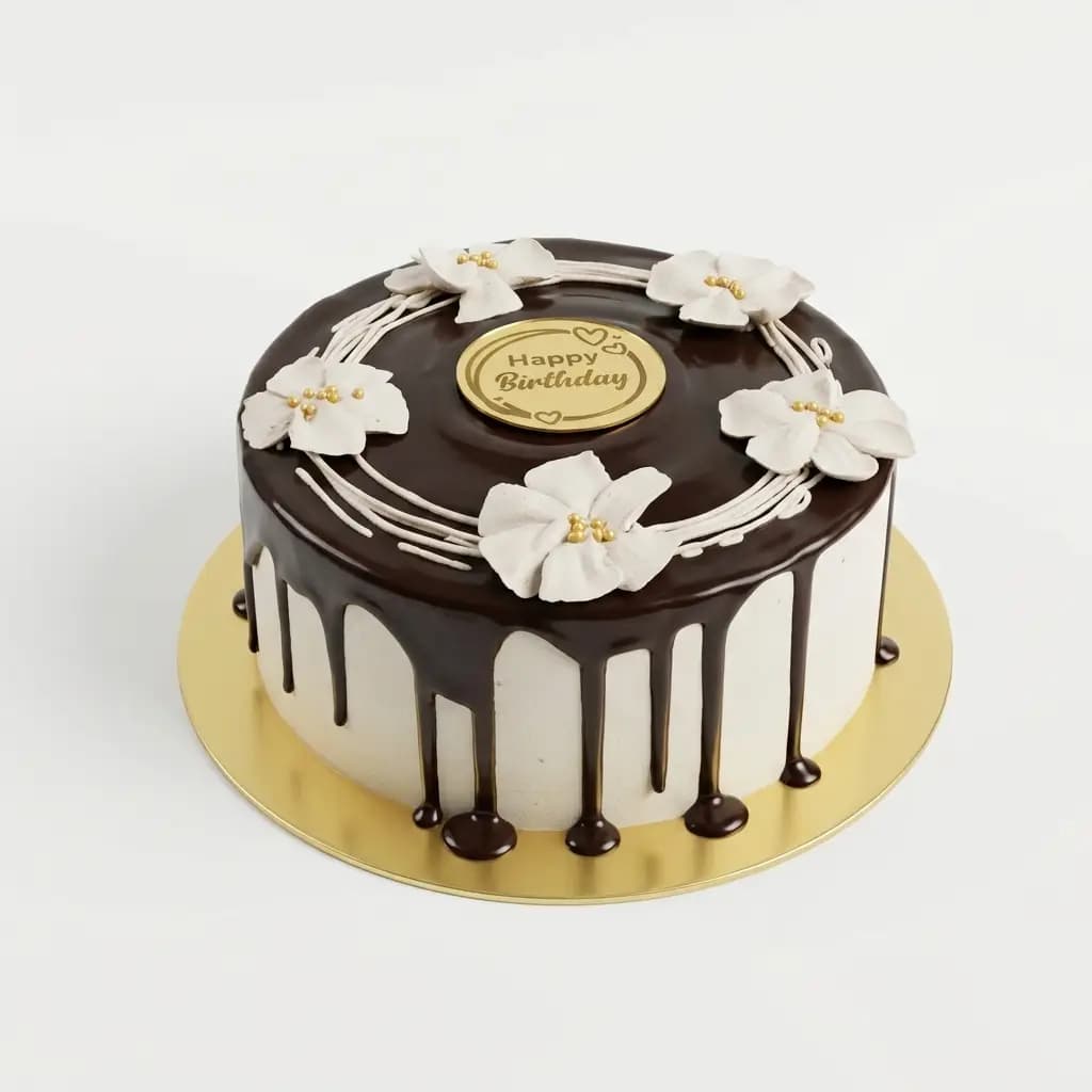 Chocolate Drip Birthday Cake