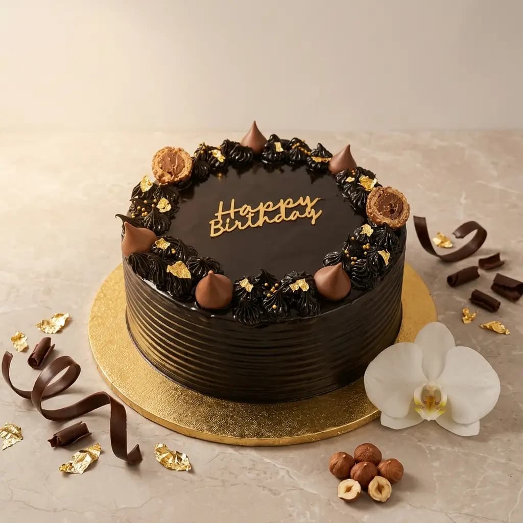 Premium Black Chocolate Cake