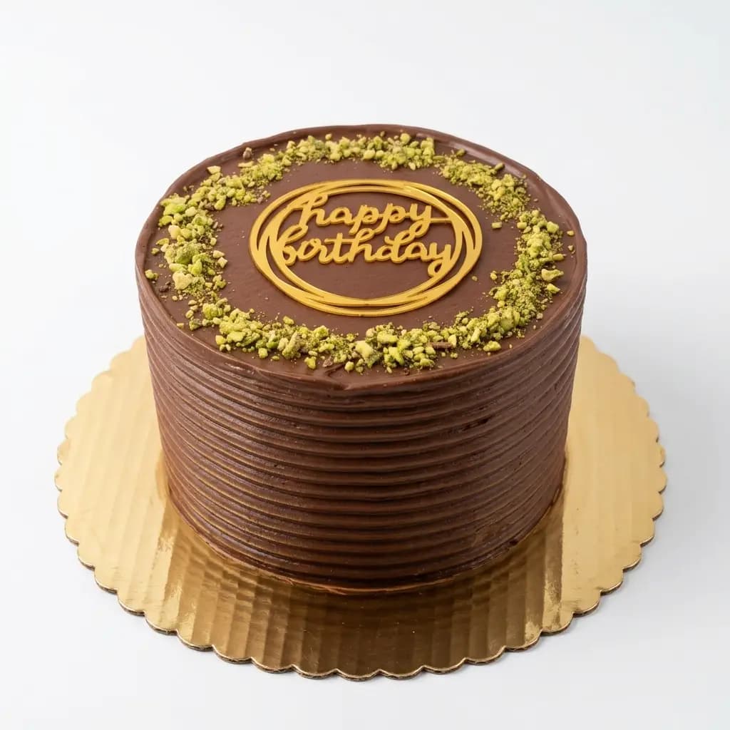 Rich Chocolate Kunafa Cake