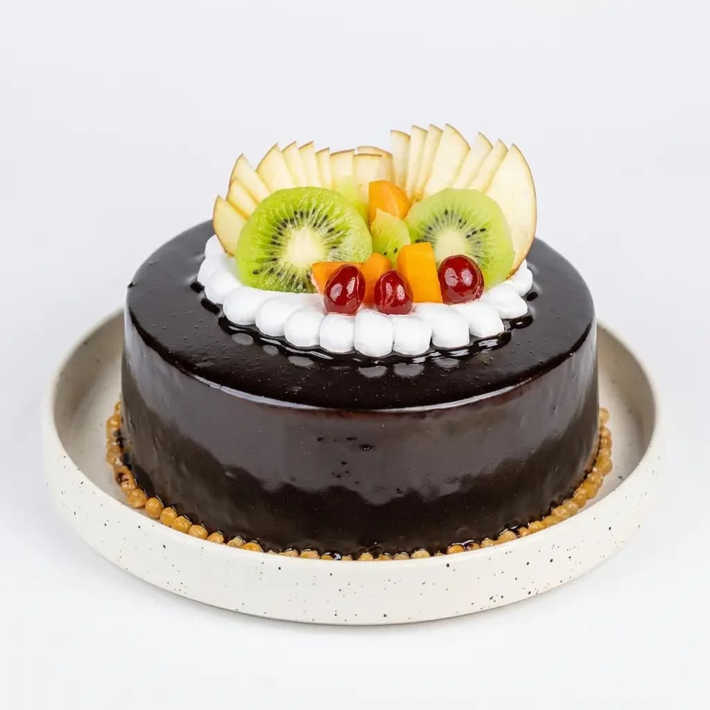 Chocolate Cake with Fruits