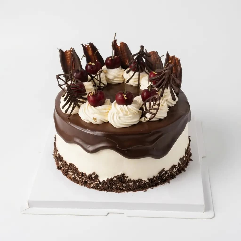 Black Forest Cake with Chocolate Drip