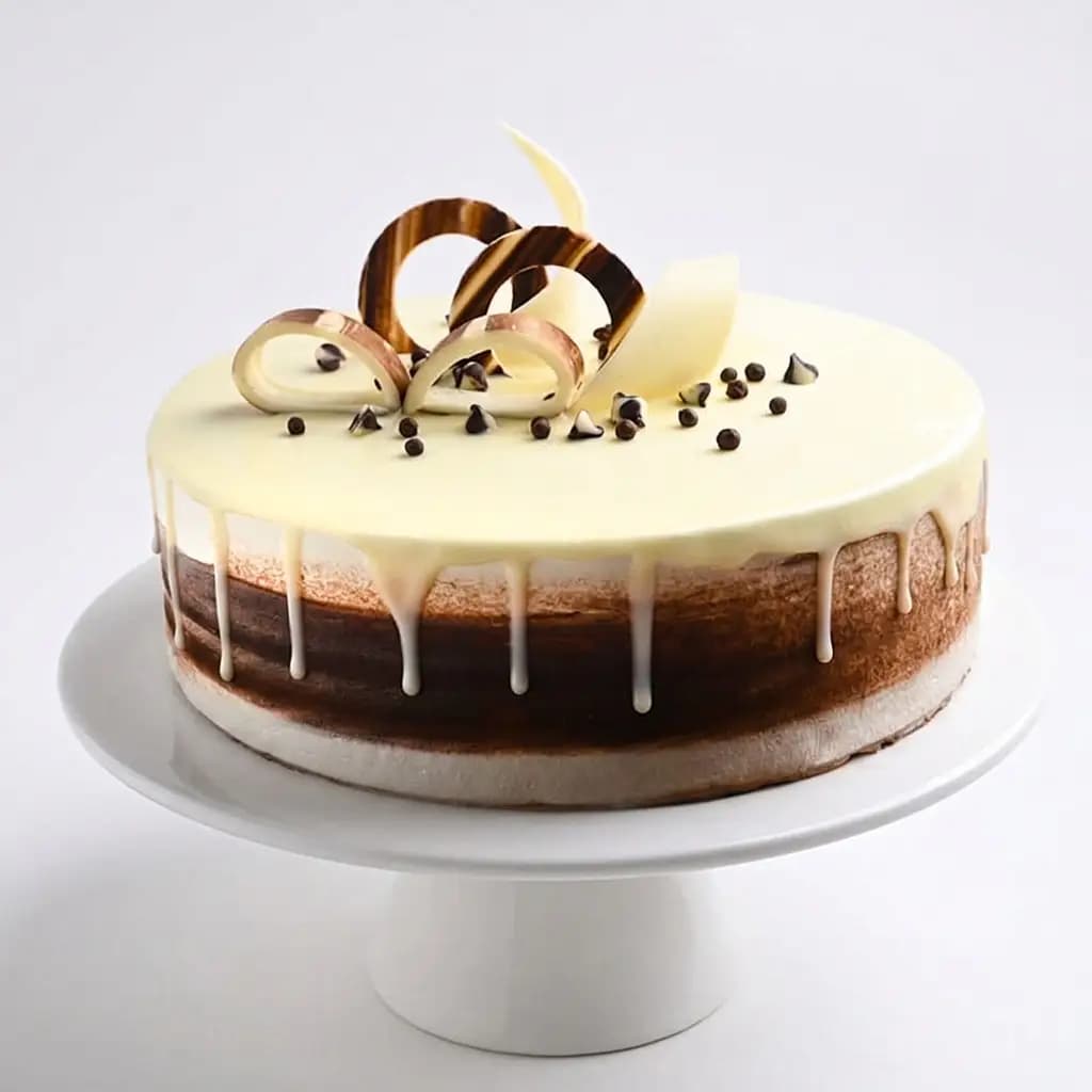 White Chocolate Truffle Cake