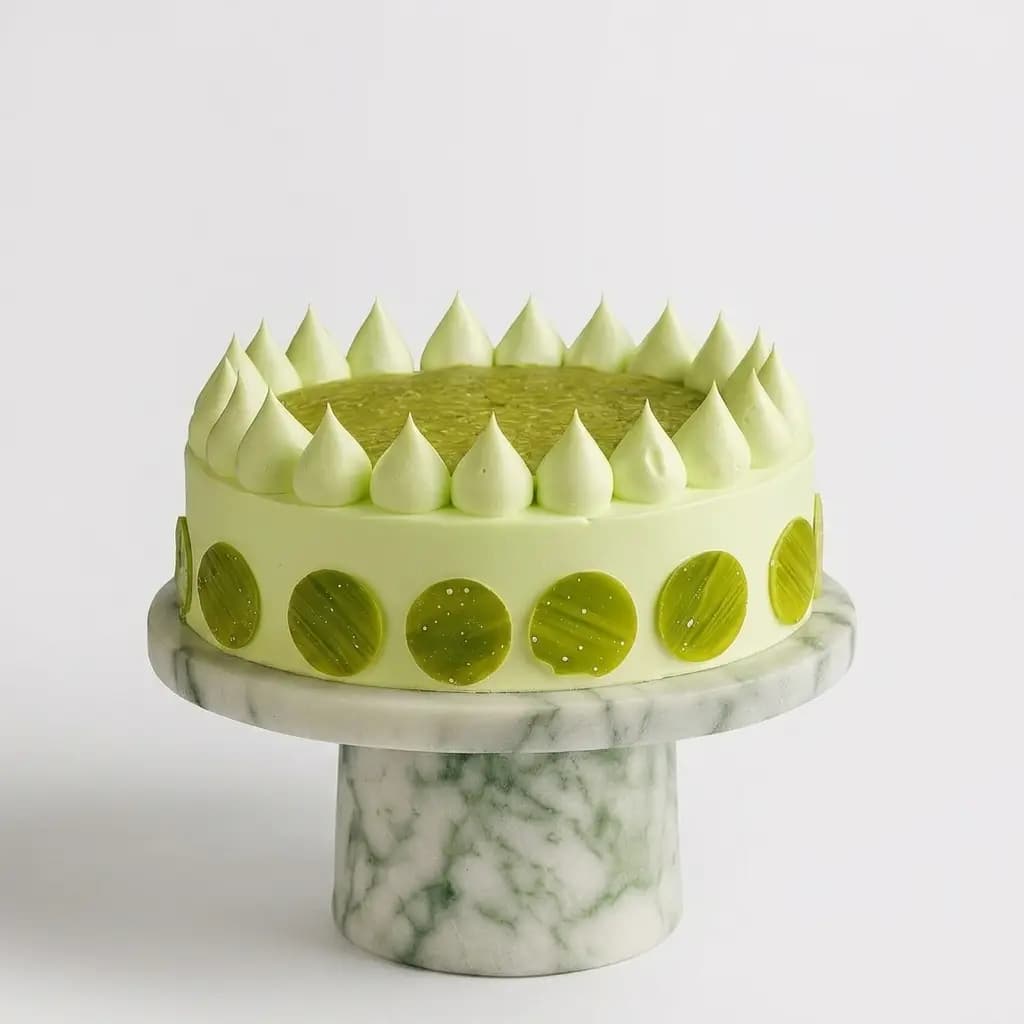 Pistachio Cream Kunafa Cake