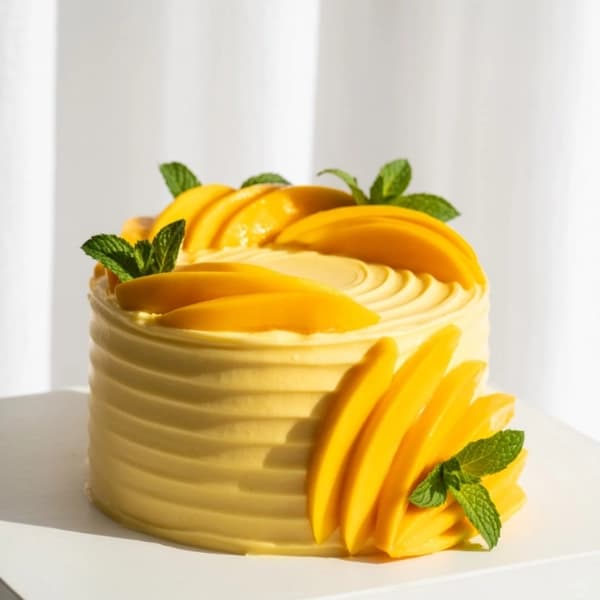 Alphonso Mango Cream Celebration Cake
