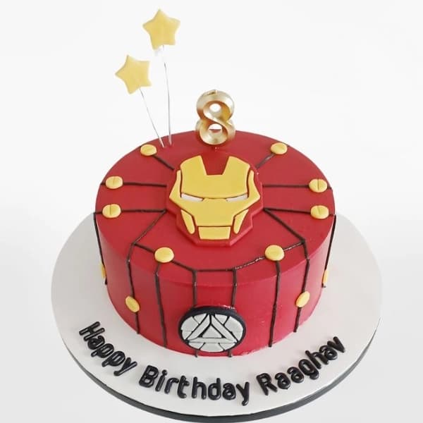 Iron Man Theme Birthday Cake