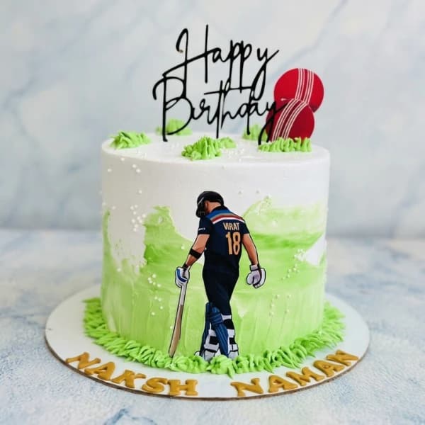 Cricket Theme Birthday Cake