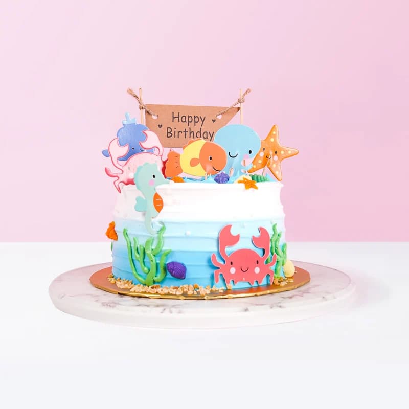 Little Ocean Party Cake
