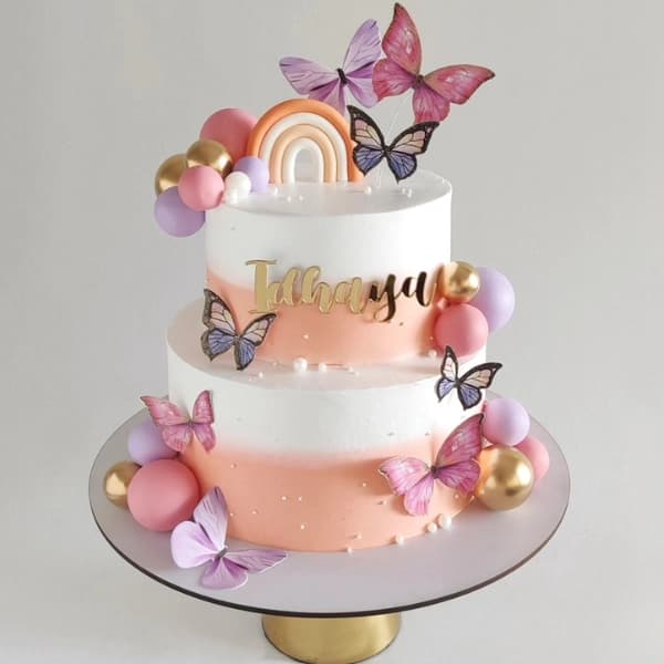 Butterfly Bliss Birthday Cake