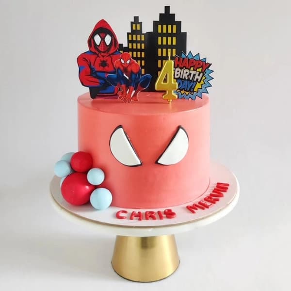 Friendly Neighborhood Spiderman Cake