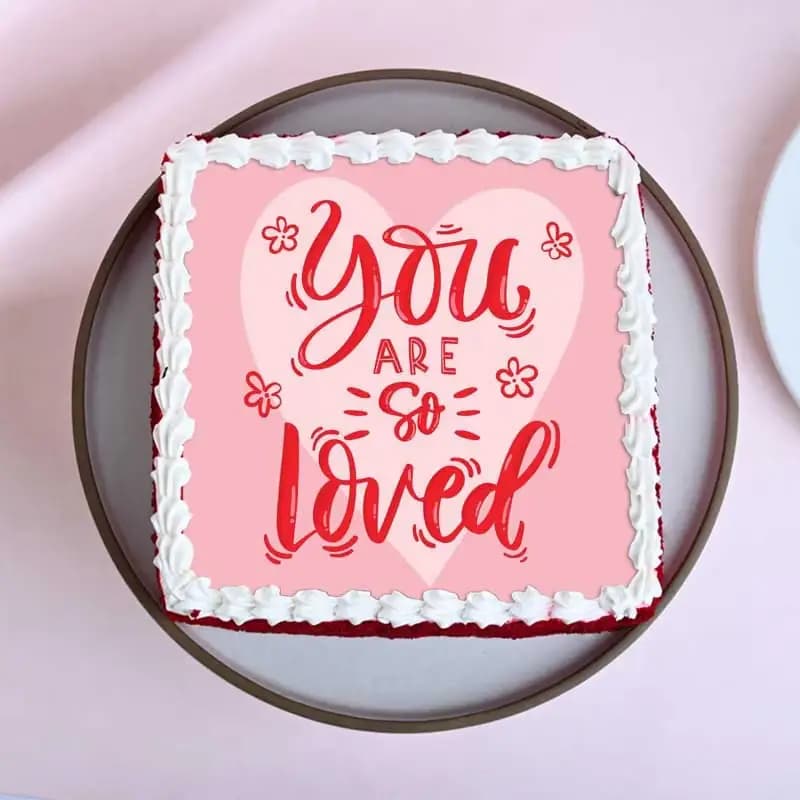 Royal Red Velvet Poster Cake