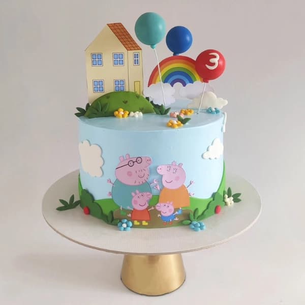 Peppa’s Rainbow Adventure Birthday Cake