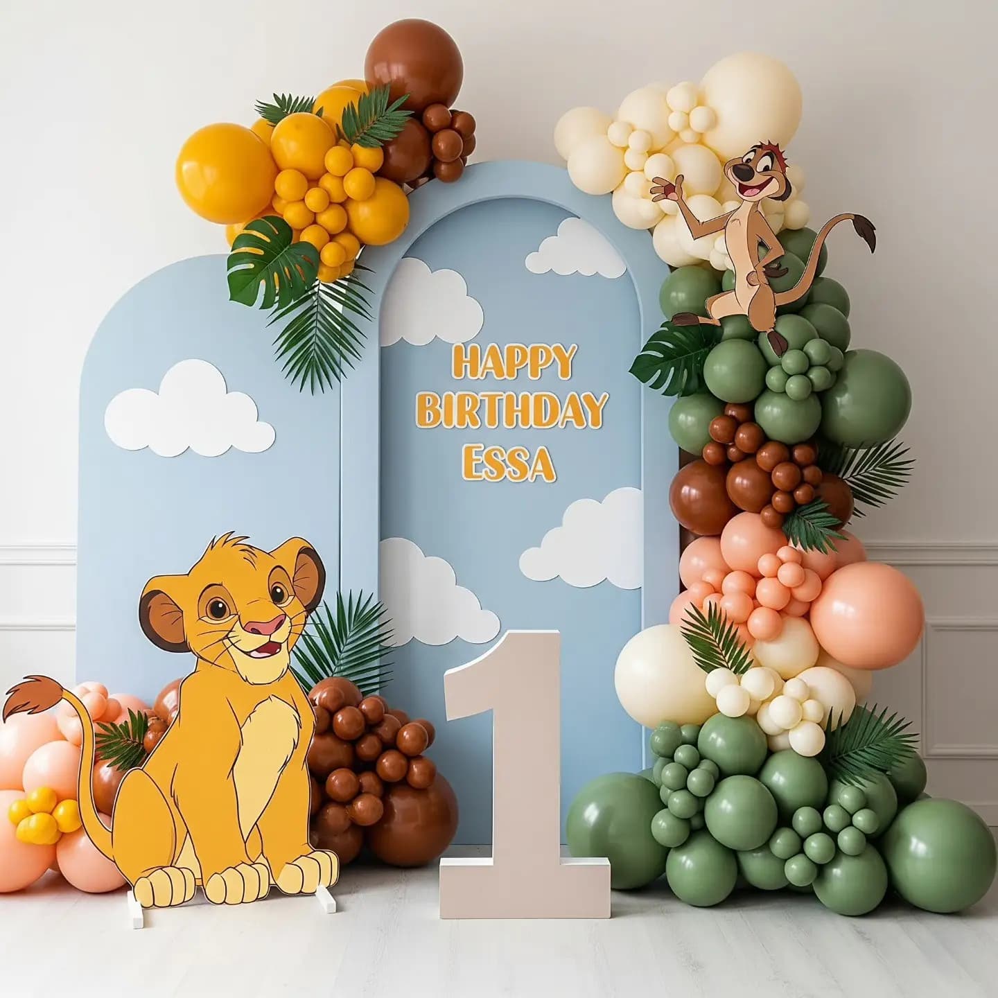 Lion King Birthday Backdrop