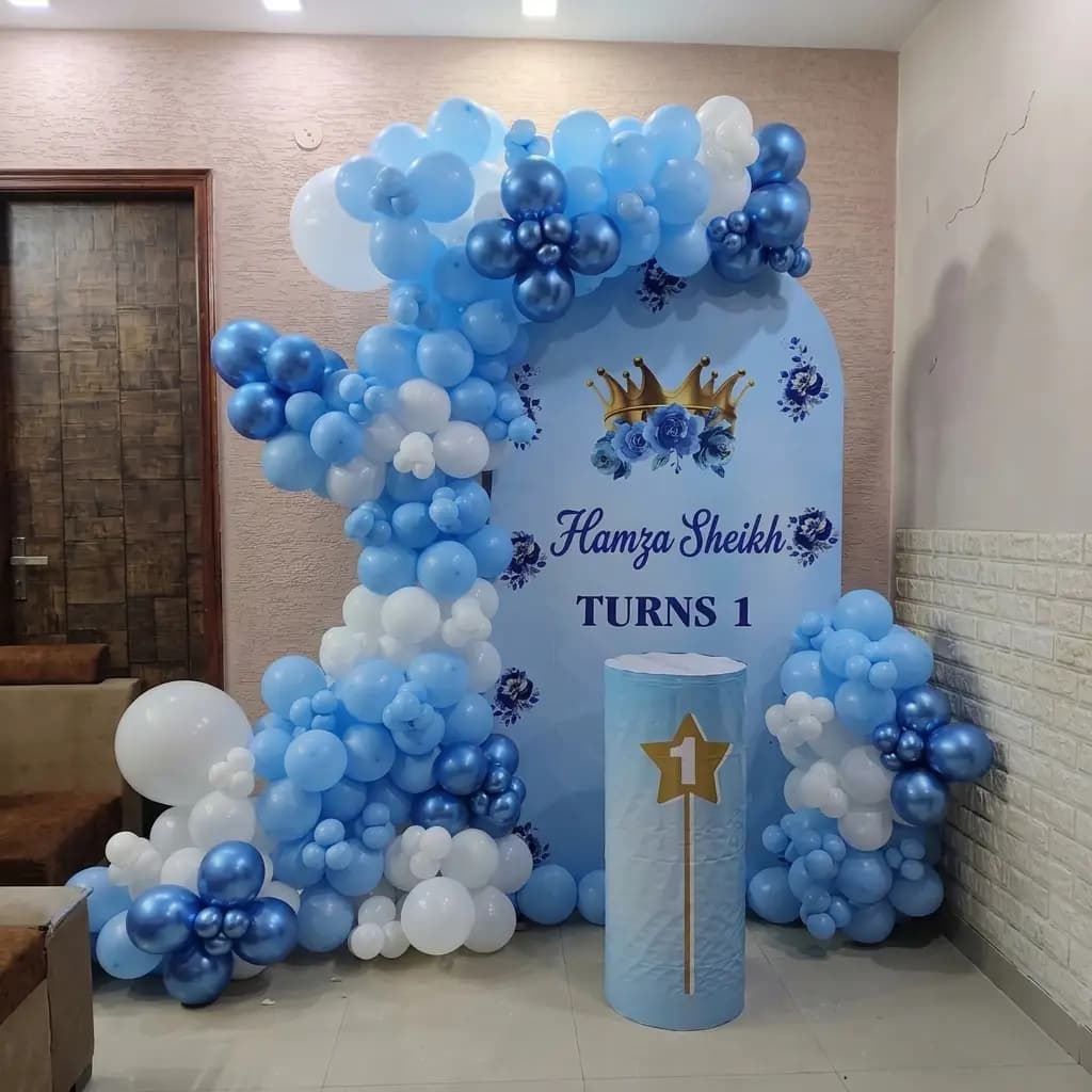 Blue Theme Birthday Setup