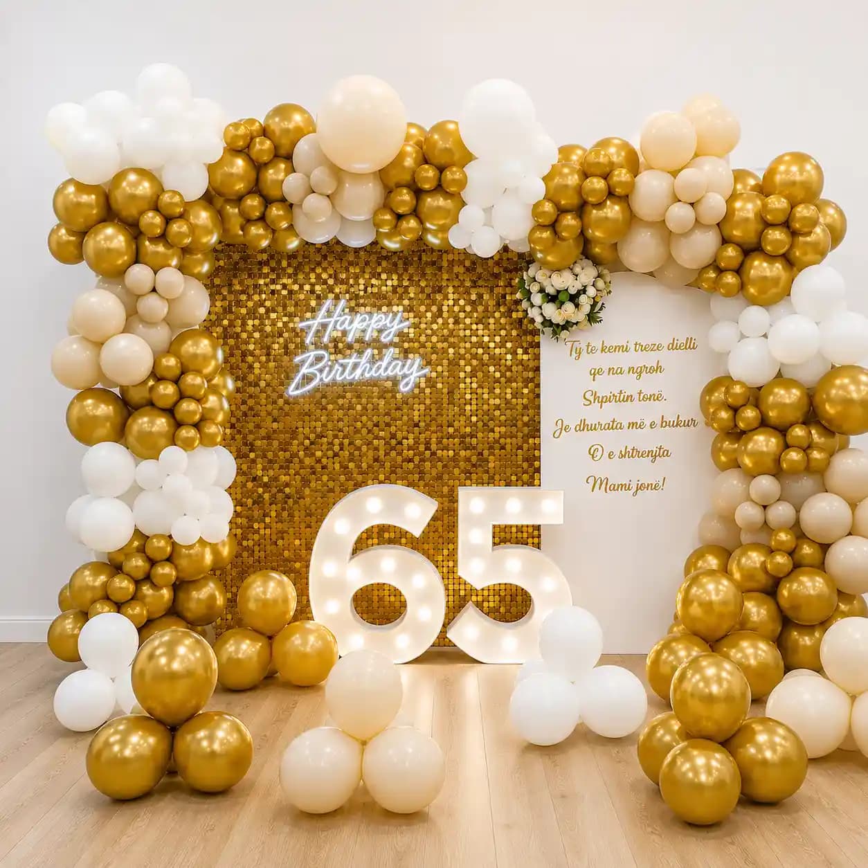 Golden Glam Birthday Decoration