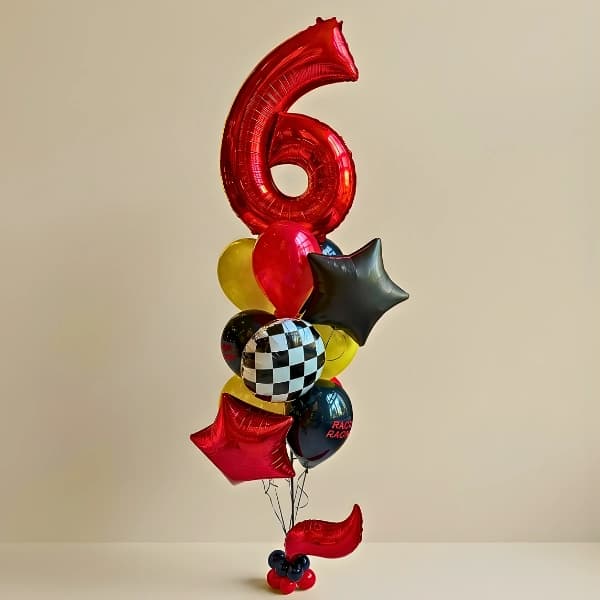 F1 Racing Car Balloon Bouquet