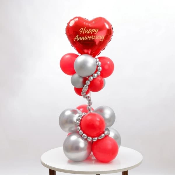 Shimmering Love Anniversary Balloon Arrangement