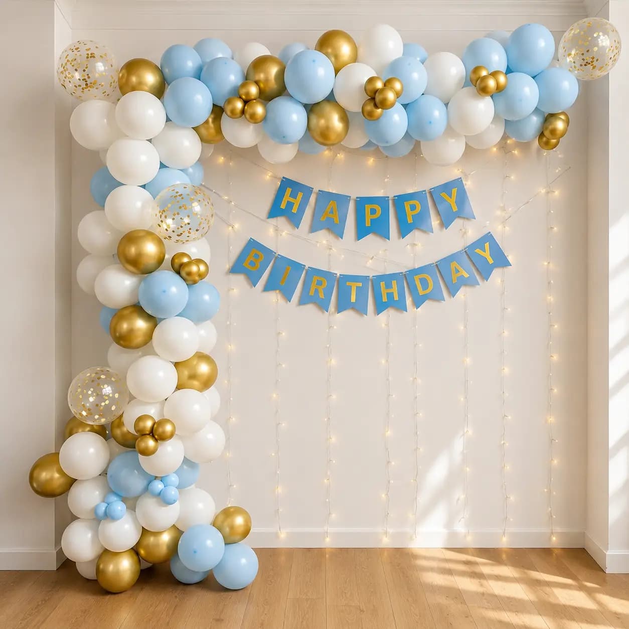 Happy Birthday Balloon Arch Decoration
