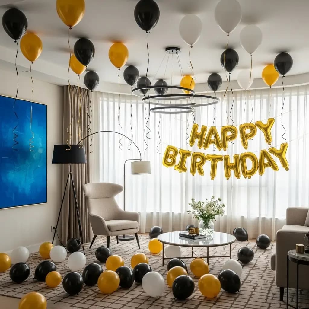 Birthday Balloon Hall Decoration