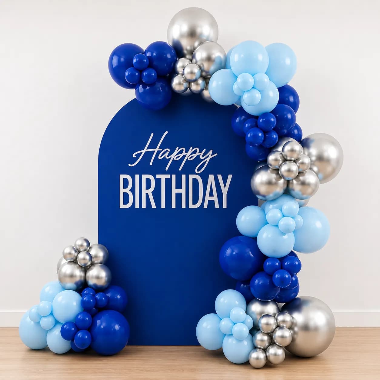Happy Birthday Balloon Backdrop Decor