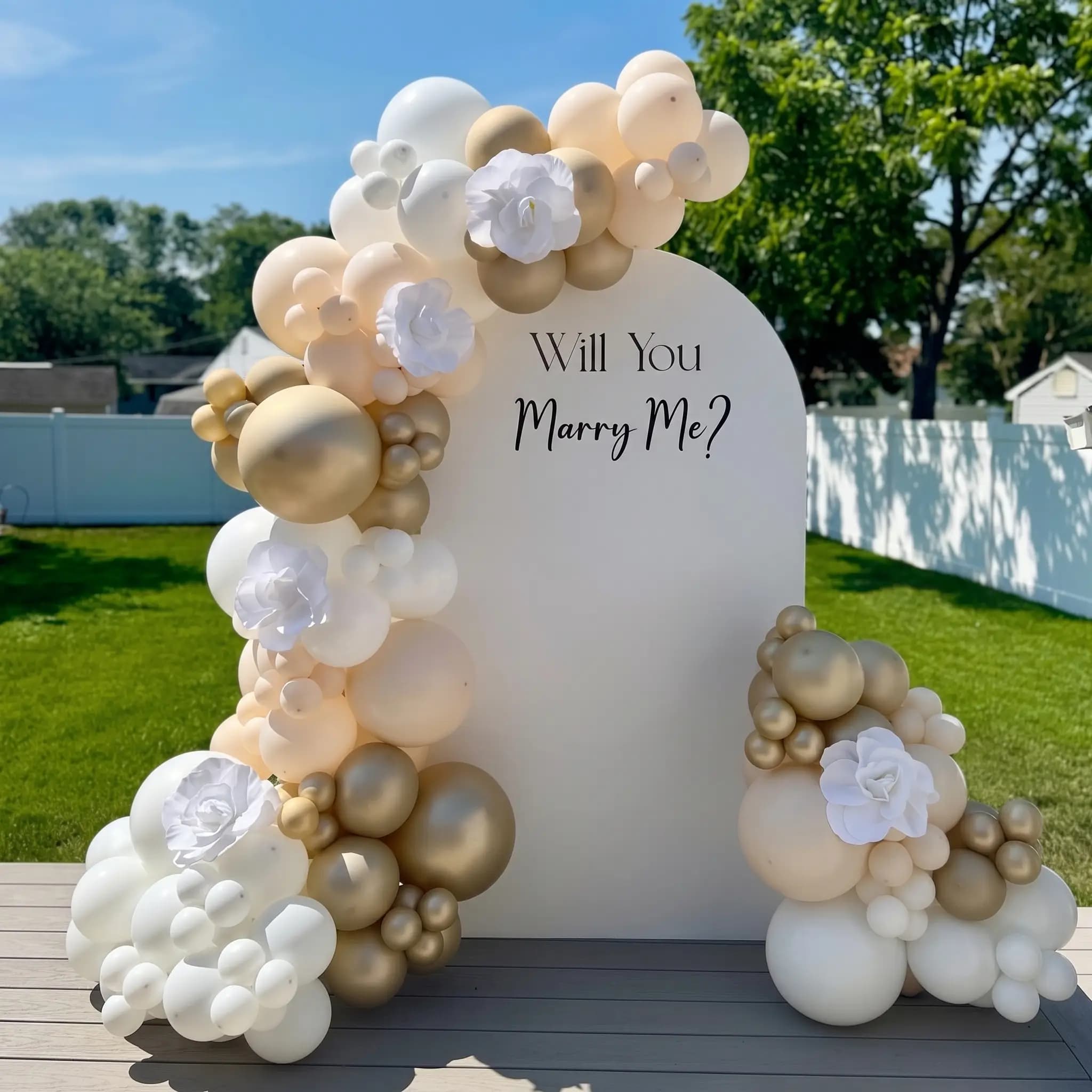 Will You Marry Me Simple Proposal  Decor