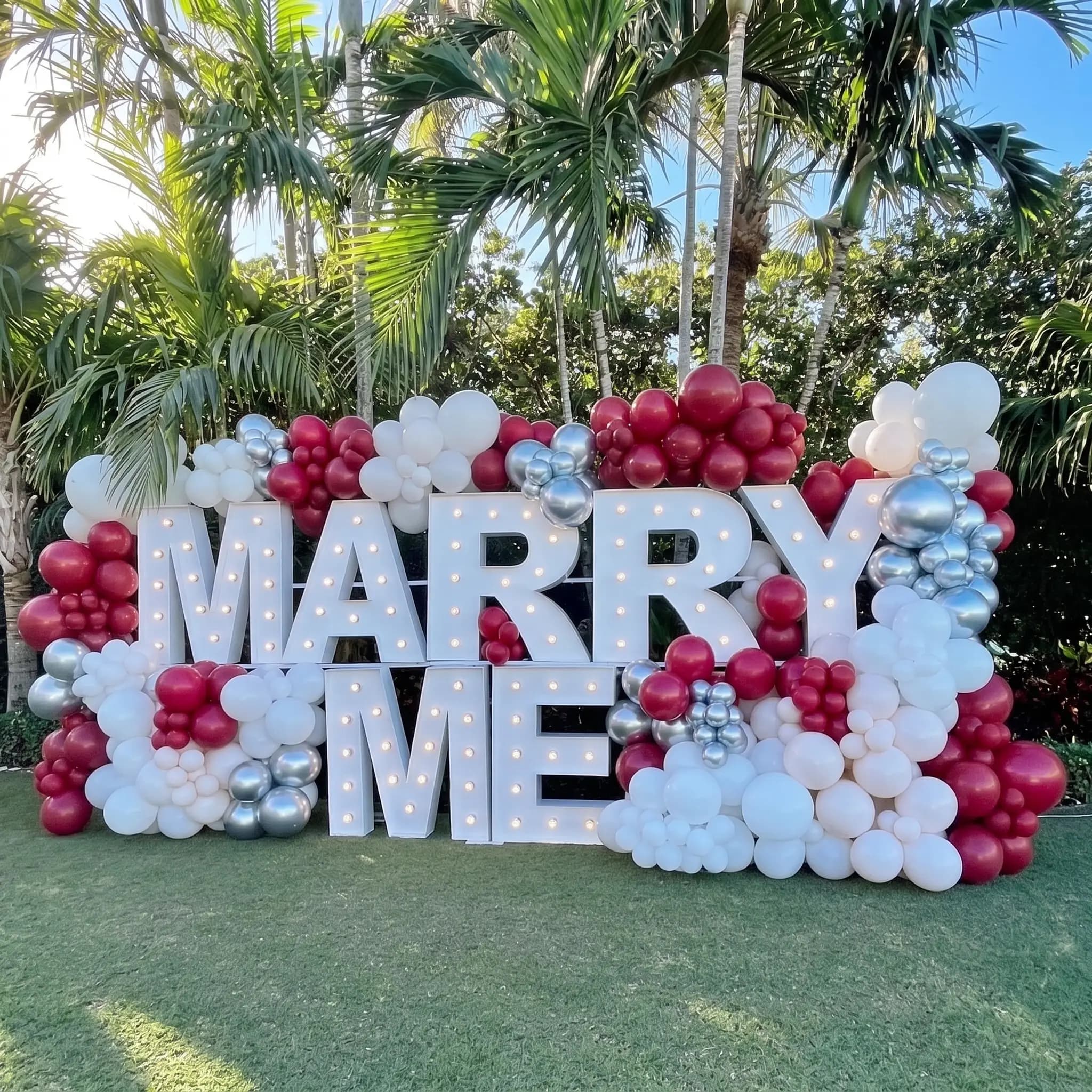 Luxury Proposal Balloon Decoration