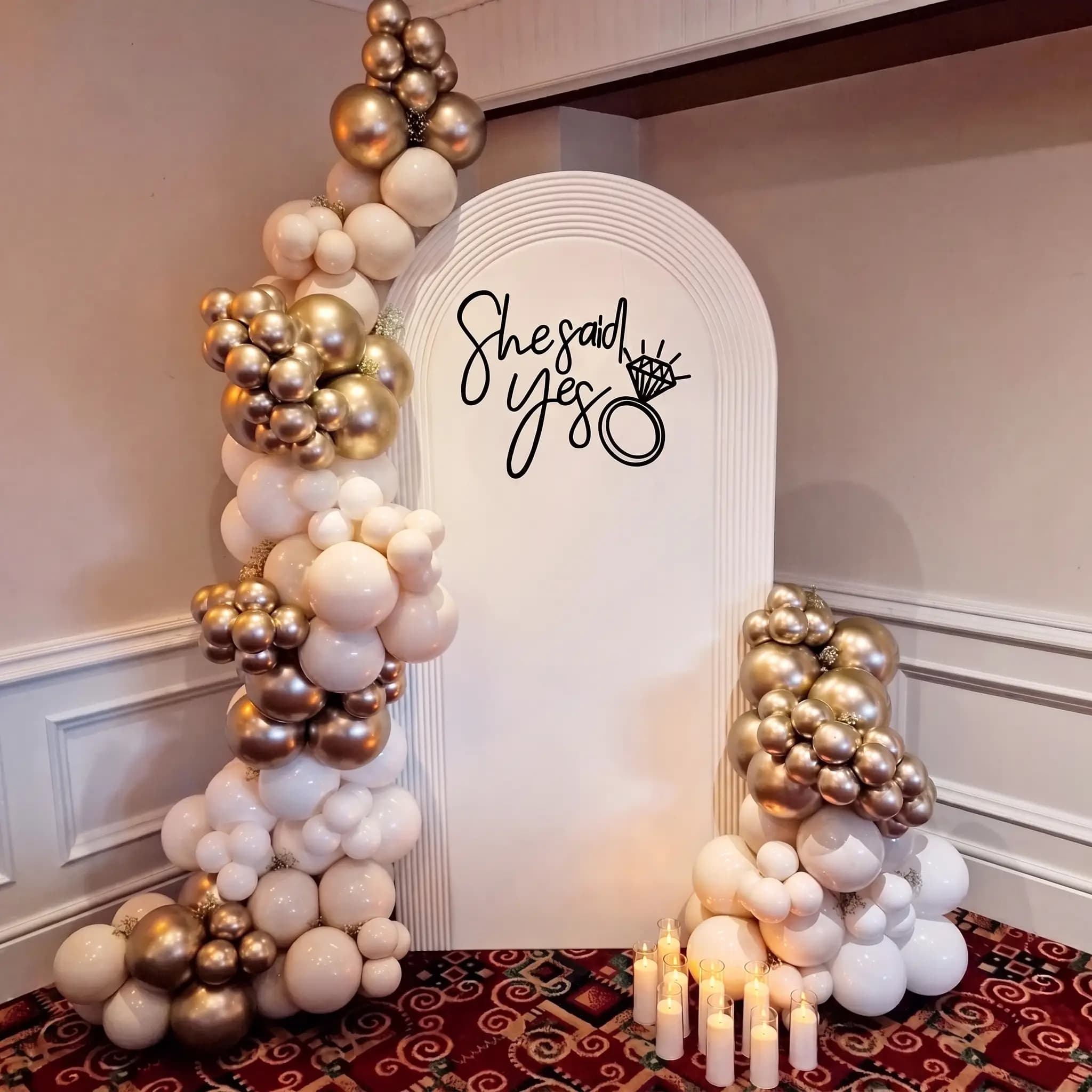 Surprise Proposal Backdrop Decoration