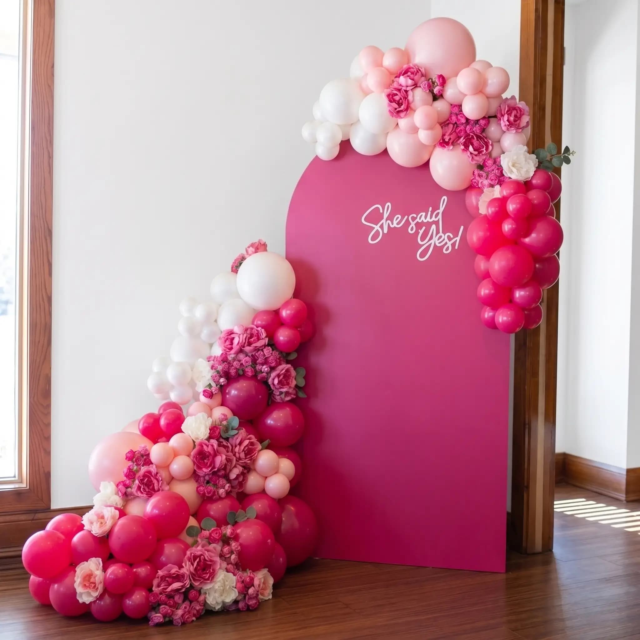 Romantic Proposal Backdrop Decoration