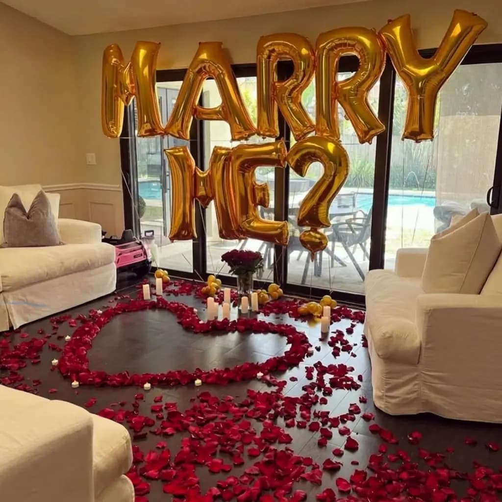 Marry Me Balloon Decoration