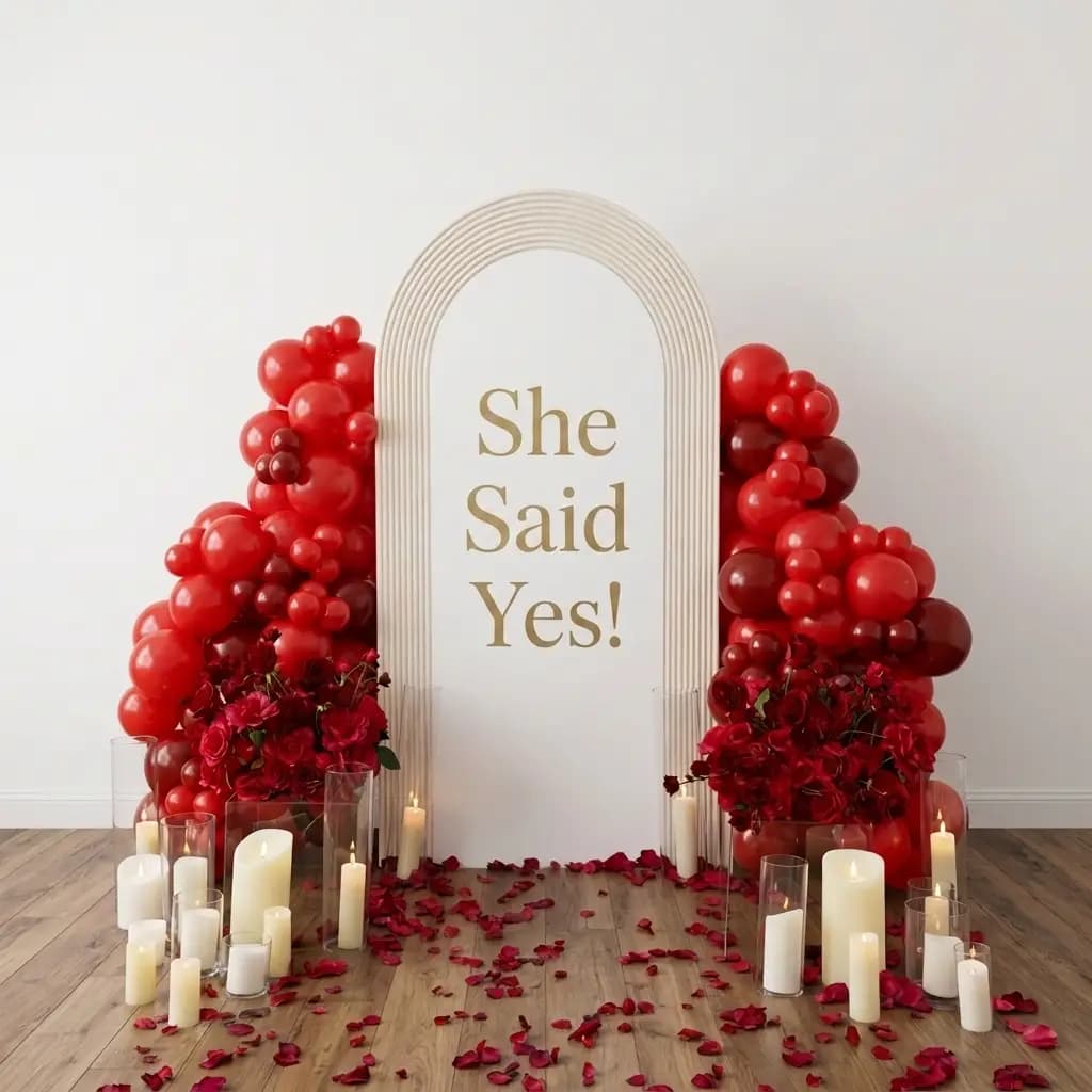 She Said Yes Backdrop