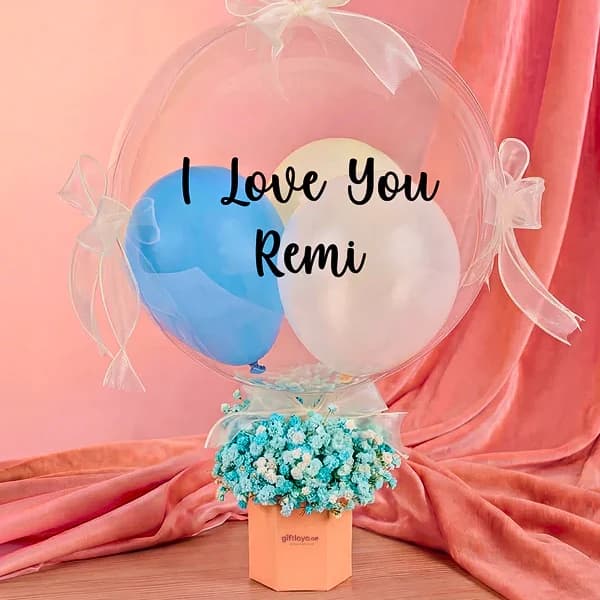 Emilia Flower Transparent Balloon Box