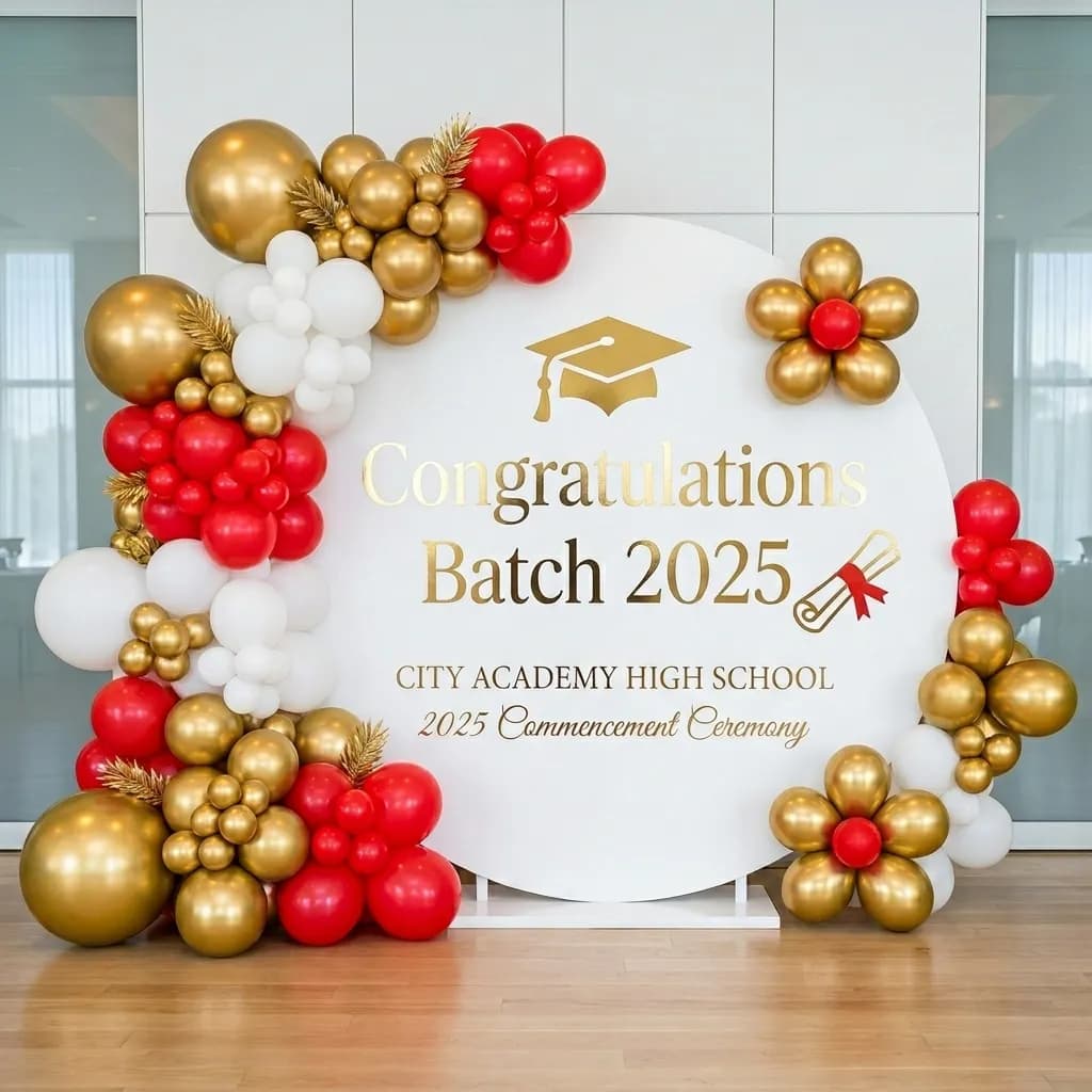 Balloon Decoration for Graduation Celebration