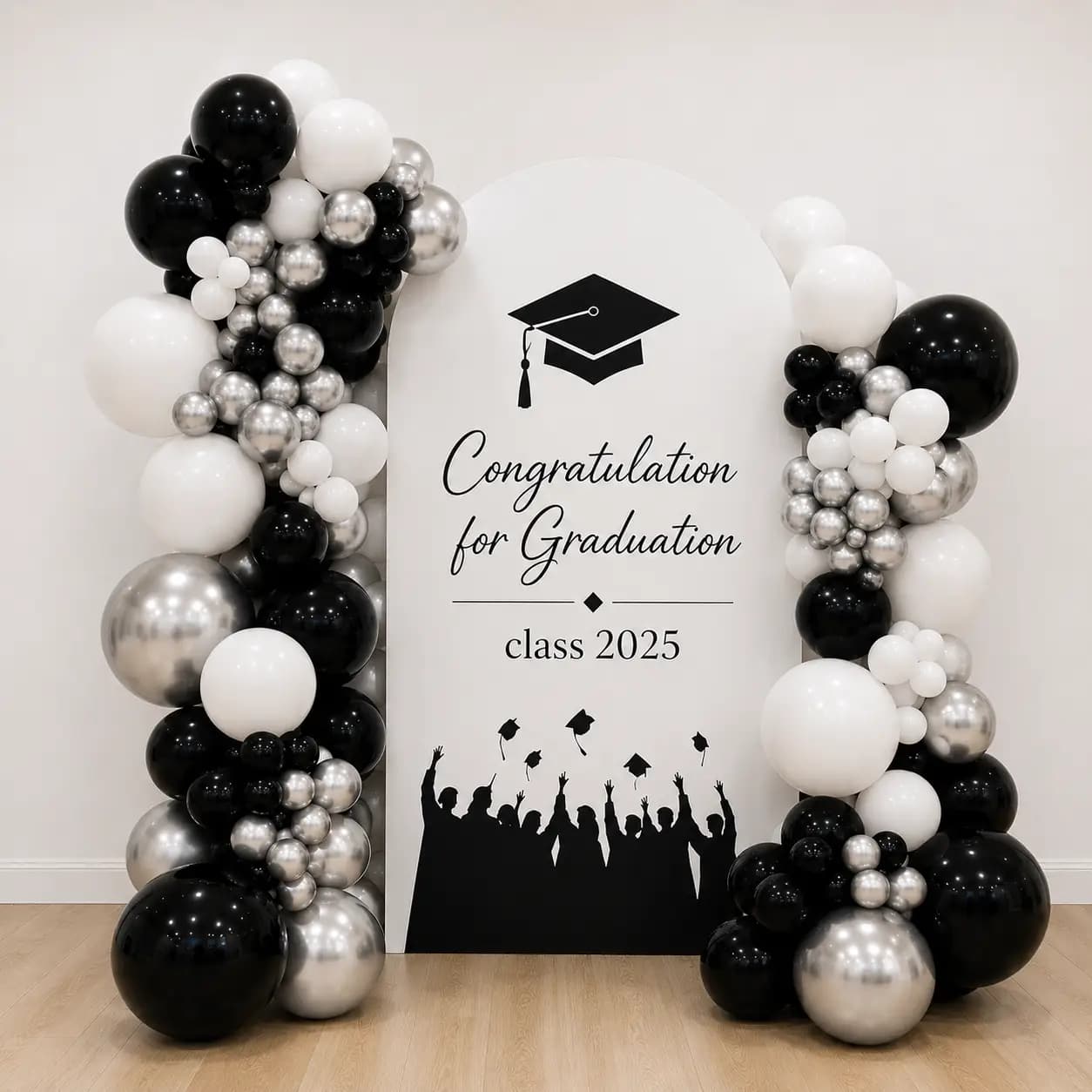 Graduation Party Balloon Backdrop Decoration