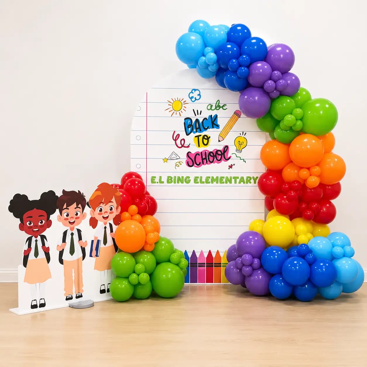 Rainbow Theme School Graduation Decoration